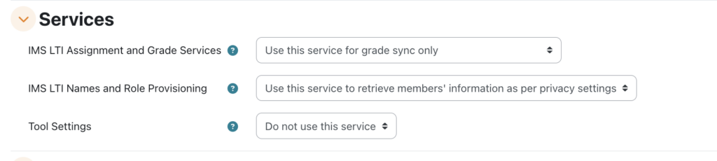 Hypothesis service settings for Moodle